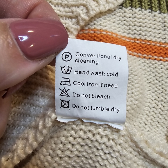 Groovy Striped Vintage Sweatee Vest Ladies Size Medium Scalloped Sleeveless - Picture 6 of 6